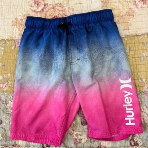 Hurley Blue to Pink Ombre Swim Shorts